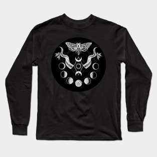 Hallucinations - Black circle Long Sleeve T-Shirt